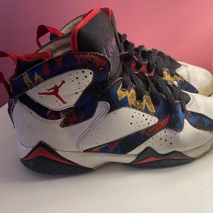 Air Jordans Multi Color Sneakers Boy's Size 5.5Y